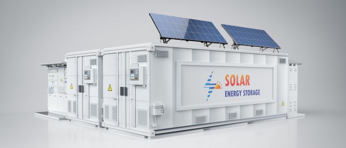 A solar battery storage system