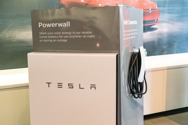 Tesla Powerwall 2 battery storage system with back up gateway for power outages