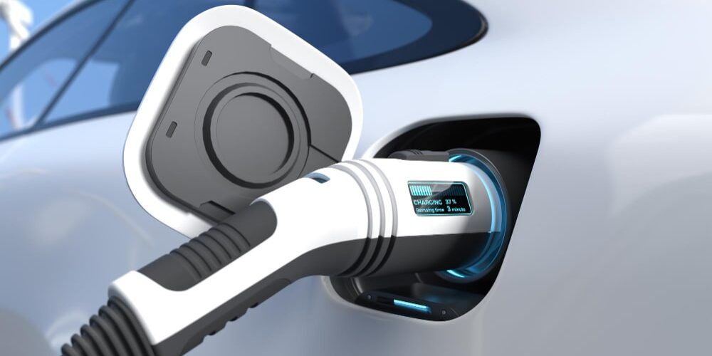 A man taking steps to get his home electric car charger installed